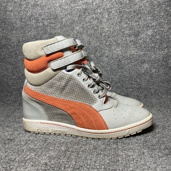 Puma Shoes - Shoes Womens 10 Gray Orange Sneaker Boots